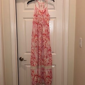 Pink/red maxi dress
